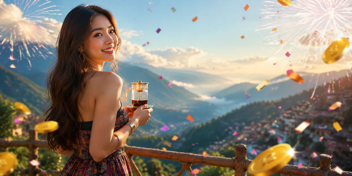Người chơi casino thưởng thức cà phê Việt Nam giữa thiên nhiên Sa Pa
